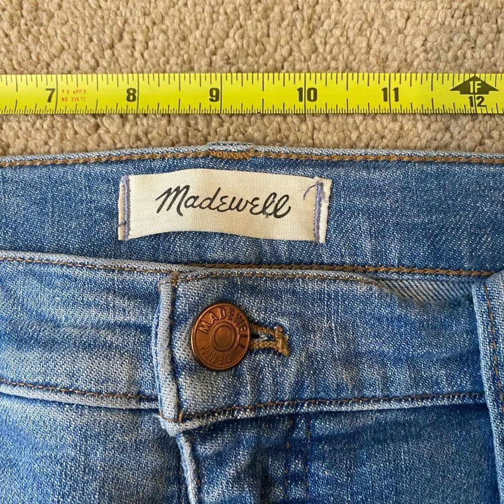 Madewell Classic Light Blue Cropped Straight-Leg Jeans Women’s Size 32 - Picture 2 of 6